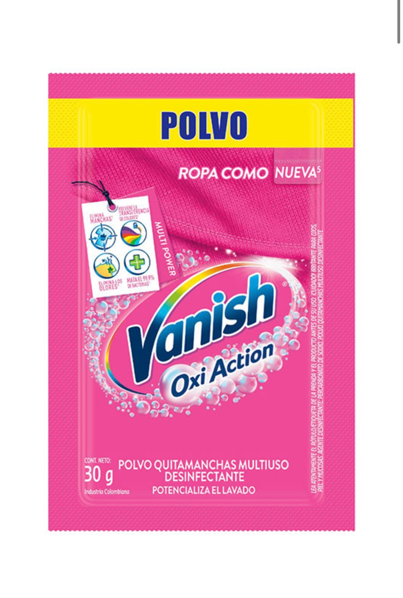 Vanish polvo quitamanchas 30 gr