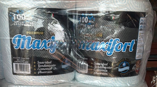 Toalla de papel Maxifort 80m x 6 unidades